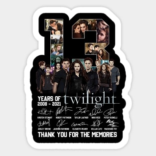 13 Years Of The Twilight Saga Signature Sticker